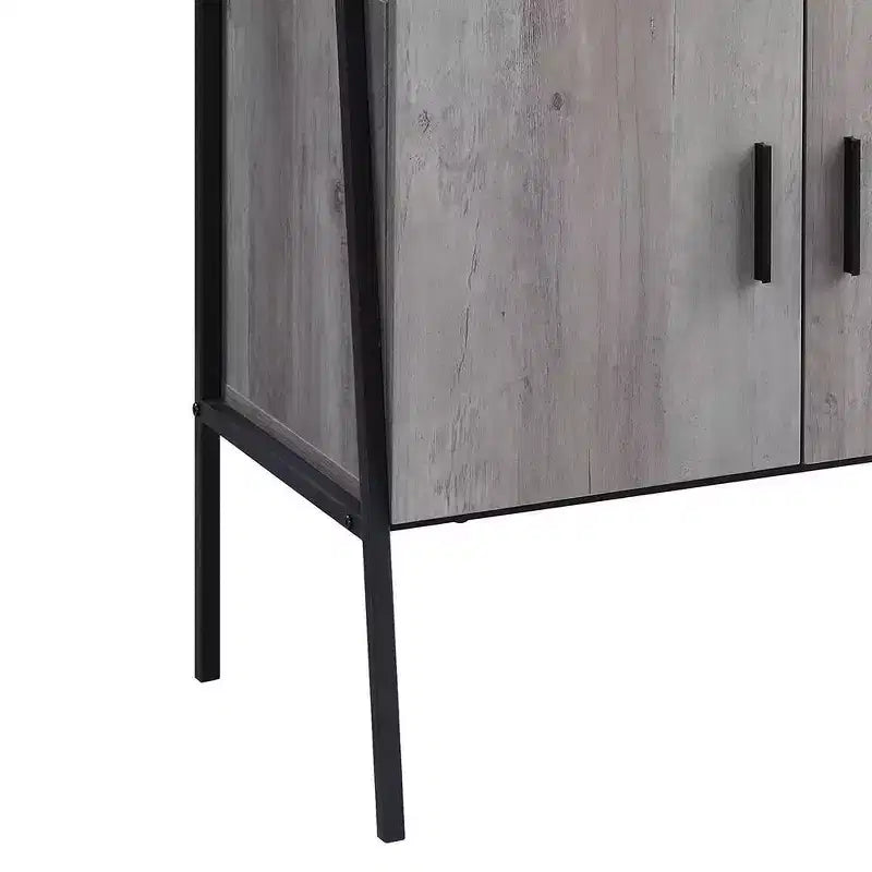 Mobile TV Samiya da 52" per TV fino a 50" con finitura Quercia Grigia/Nera