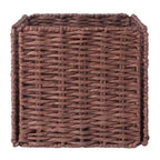 22.05" 4pc Milan Storage Hall Bench with Baskets Walnut