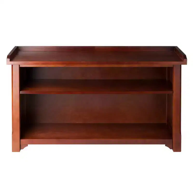 22.05" 4pc Milan Storage Hall Bench with Baskets Walnut