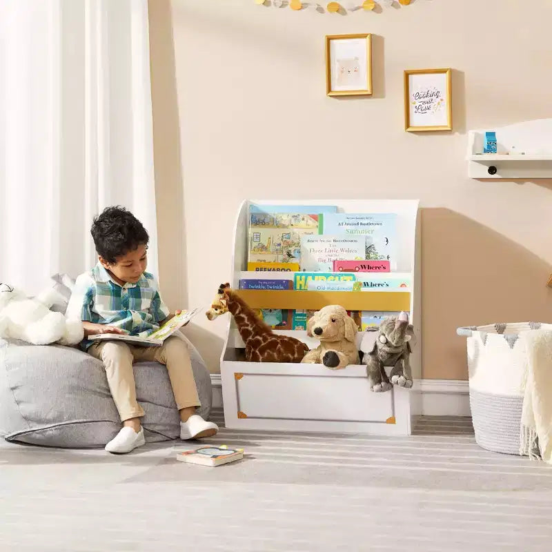 Libreria e Contenitore Portagiochi per Bambini in Legno Versailles