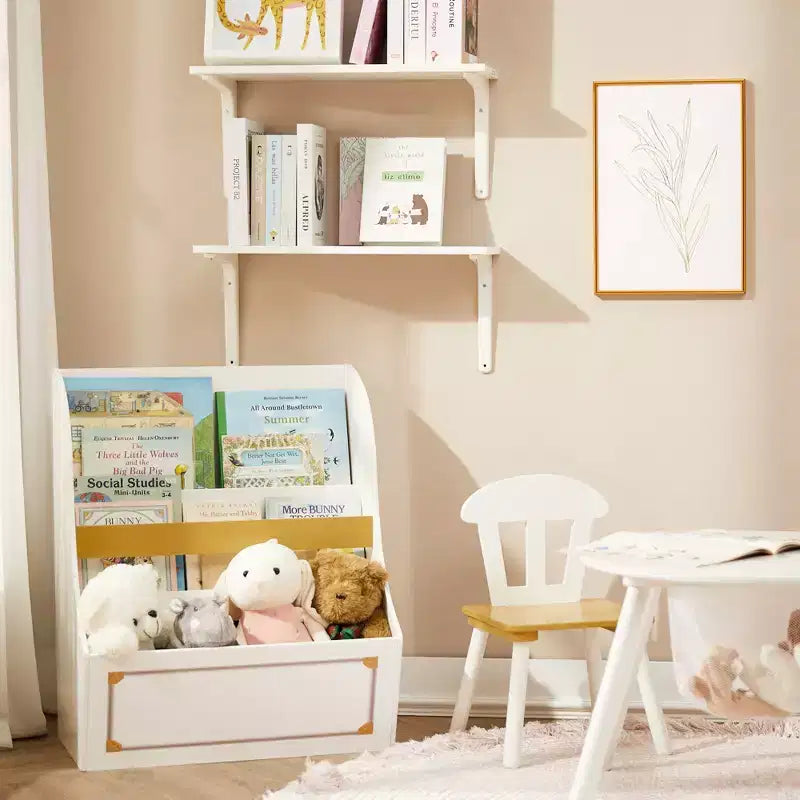 Libreria e Contenitore Portagiochi per Bambini in Legno Versailles