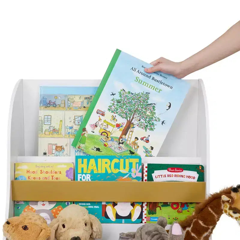 Libreria e Contenitore Portagiochi per Bambini in Legno Versailles