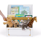 Libreria e Contenitore Portagiochi per Bambini in Legno Versailles