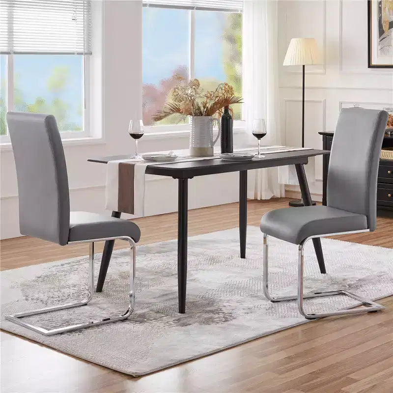 Sedie da pranzo in pelle PU per cucina e sala da pranzo (2 pezzi)
