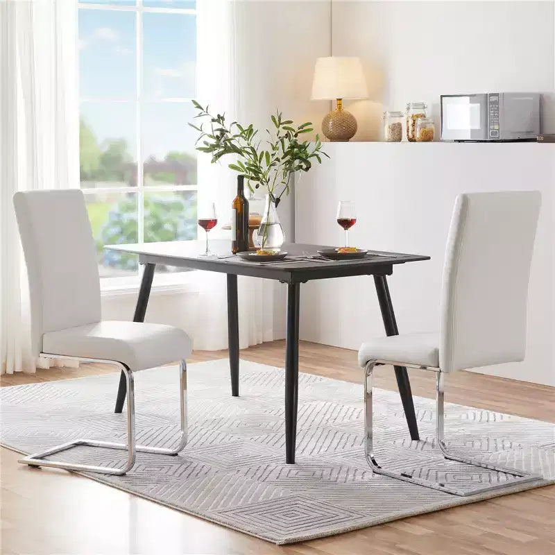 Sedie da pranzo in pelle PU per cucina e sala da pranzo (2 pezzi)