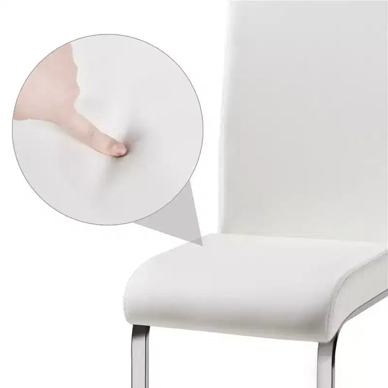 Sedie da pranzo in pelle PU per cucina e sala da pranzo (2 pezzi)