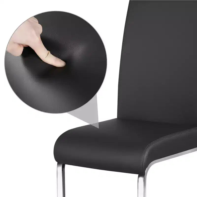 Sedie da pranzo in pelle PU per cucina e sala da pranzo (2 pezzi)