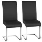 Yaheetech 2PCS PU Leather Dining Chairs Furniture for Kitchen, Dining Room