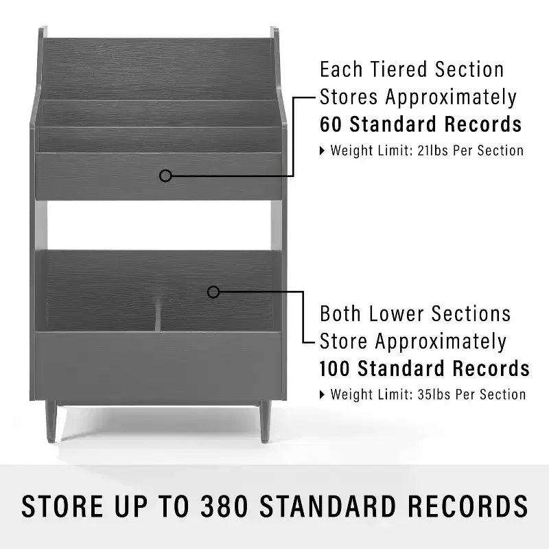 Liam Record Storage Stand
