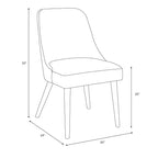Sedia da pranzo moderna Geller