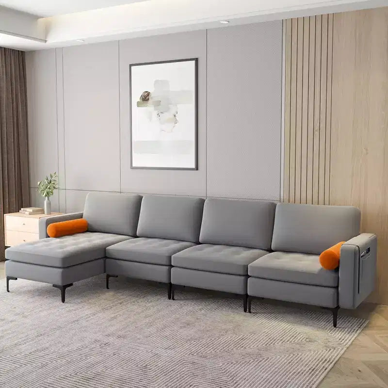 Modular L-shaped Sectional Sofa